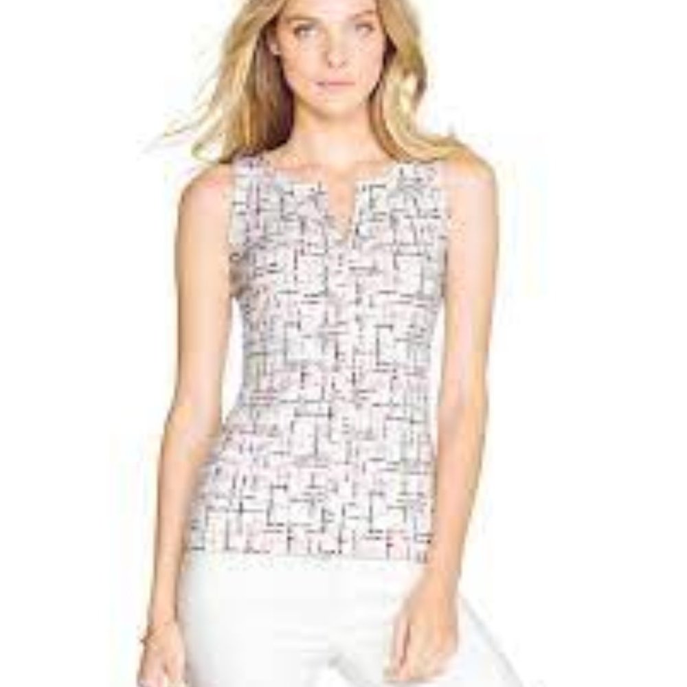 *5 for $25 bundle Item* WHBM print sleeveless shell top